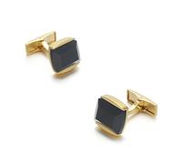 SUNMME Cufflinks Square Black Crystal Cuff Link for Men French Suit Button Shirt Cufflinks Individual Elegance