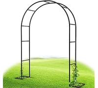 SUNMME Large Rose Arch Steel Frame Trellis Archway Climbing Plant Decorative Garden Metal Arches W180cm X H220cm W300cm For Wedding Vegetable Ivy With Base W350*h220cm (one Color W200*230cm)