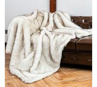 SUNMME Luxurious Faux Fur Throw Decorative Blanket Bed Throw Super Soft Warm Large Blanket Fluffy Blankets Long Pile Blanket Double Sided For Bed Sofa Couch,150×200CM/59.06×78.74in