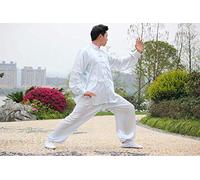 SUNMME Men's traditional chinese tai chi uniform,silk hygroscopic tai chi uniform - For zen meditation women,F-XXL