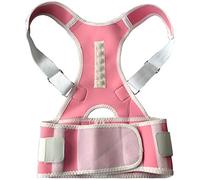 SUNMME Posture Corrector Shoulder Bandage Corset for The Back Orthopedic Posture Correction Lower Back Support Belt for Men Women (Rosa S)