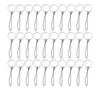 Sunmns - 30 Pack Open Ring Key Ring with Nylon Lanyards for USB Flash Drive, MP3 MP4 Players, Key Finder and ID Badge