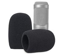 SUNMON Windscreen Foam Cover, Windscreen Pop Filter for Audiotechnica AT2020 Condenser Studio Microphone (2 PACK)