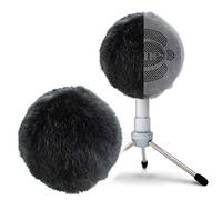 SUNMON Blue Snowball Furry Windscreen Cover Muff - Professional Snowball ICE Mic Foam Wind Cover Windshield Pop Filter for