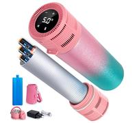 SUNMON Electric Insulin Cool Box, Insulin Cool Bag, Intelligent USB Automatic Cooling Medication Cool Box for Travel, Adjustable Temperature Electric Insulin Cooler (Glitter Pink)