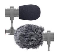 SUNMON Furry Windscreen Muff, Mic Pop Filter/Foam Wind Cover fits Rode VideoMicro Videomic Me-L Shotgun Microphone (2 PACK)