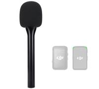 SUNMON Handheld Wireless Mic Stand for DJI Mic, Holder for DJI Mic 2, Interview Handheld Mount Adapter for Most Wireless Lavalier Microphone