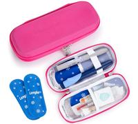 SUNMON Insulin Cooler with 2 TSA Approved Ice Pack - Portable Diabetes Case, Medicine Organizer Bag for Diabetic Supplies (Red)