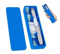 SUNMON Insulin Pen Travel Case, 3D Printing Case, Blue | Slim GLP-1 Travel Case Compatible with Monjaro & Wegovy, Hard Shell Med Organiser with Needle & Prep Wipes Storage (1 Pen)