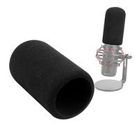 SUNMON Microphone Pop Filter Compatible with HyperX QuadCast & QuadCast S - Foam Windscreen Cover for Noise Reduction, Reduces Plosives & Audio Improvement