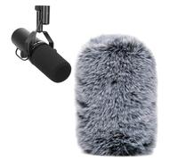 SUNMON Pop Filter for Shure SM7B Microphone, Furry Microphone Cover Wind and Noise Reduction, Microphone Covers Foam Compatible with Shure SM7DB