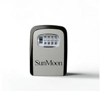 SunMoon Key Safe Wall Mounted 4 Digit Combination for Share and Secure Keys Lock Box Dial Waterproof Heavy Duty Key Cabinet for Home Garage Outdoor