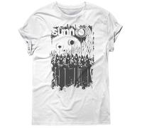 SUNN O T-Shirt Music Black Metal Band (UK, Alpha, L, Regular, Regular, Standard, White)