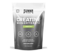 SUNNA SUPPLEMENTS Creatine Monohydrate Powder 330g | Pure Micronised | Lemon & Lime Flavoured | Easy-Dissolve Vegan Creatine Supplement for Muscle Strength and Support | 60 Servings