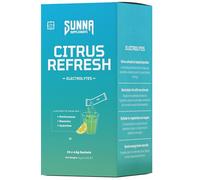 SUNNA SUPPLEMENTS Electrolyte Powder - Citrus Refresh Electrolytes - Sugar-Free Hydration Drink with Vitamin C and Trace Minerals - Lemon Flavoured Drink Mix - 20 Sachets
