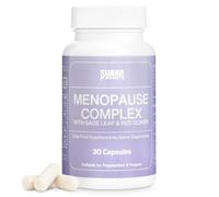 SUNNA SUPPLEMENTS Menopause Complex - Perimenopause & Menopause Support with Red Clover, Vitamins & Minerals - Hormone Balance & Wellness Support- 30 Capsules