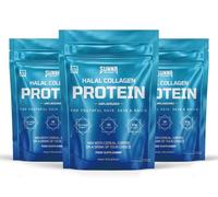 SUNNA SUPPLEMENTS - Pack of 3 Halal Bovine Collagen Protein Powder for Hair, Skin, Nails, and Joints. Type I & III Hydrolysed Premium Bovine Collagen Peptides for Women and Men.