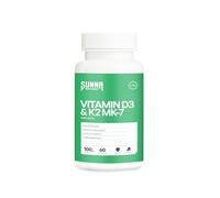 SUNNA SUPPLEMENTS Vitamin D3 & K2 Capsules with MCT Oil - 60 Capsules