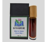 SunnahCure High Grade & Thick Musk, Creamy perfume oil, without Alcohol, with Gift Box and wooden cap, 10 ml (Musk Al Aswad (Black Musk))