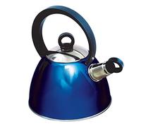 Sunncamp 2 Litre Nouveau Stainless Steel Whistling Kettle - Blue