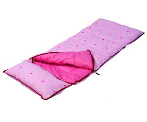 Sunncamp Deluxe Junior Pink Dotty Sleeping Bag