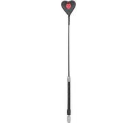 SUNNEE Queen Leather Whip Metal Non-Skid Whip Handle Heart-Shaped Whip tip Speed with Passion Stage Props Bundled Game Sexy Toys