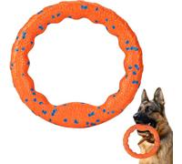 SUNNEKO FUSOTO Dog Ring Toy, Flying Discs for Throwing Catching, Water Floating Dog Training Ring for Medium Large Breeds, Orange