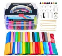 SUNNOW Modelling Clay Set, 36 Colors Art Craft KIT for Kids, Includes Tools, Accessories, Oven Bake Polymer Clay DIY Kit for Kids/Creative Toy