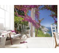 Sunny Amalfi Coast Picture Wallpaper 368x254cm feature wall mural giant decor
