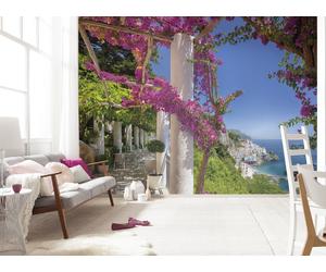 Sunny Amalfi Coast Picture Wallpaper 368x254cm feature wall mural giant decor