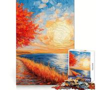Sunny August Day 1000 Piece Jigsaw Puzzles for Adults Teenagers Memory Gain Relaxed Mind Design Assembly 38x26cm