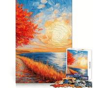 Sunny August Day 1000 Piece Jigsaw Puzzles for Teenagers Jigsaw Mental Logic Toy Leisure Time Fine Edge 50x75cm