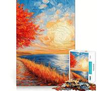 Sunny August Day for Adults 1000 Piece Puzzle Mind Exercise Toy Gentle Leisure Design Assembly Seasonal Gift 38x52cm