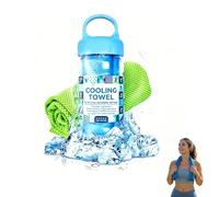 Sunny Bee Cooling Towel, 100x30cm Ice Towel With Storage Bottle Sweat Towel
