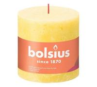 Sunny Bolsius Rustic Shine Pillar Candle 100 X 100mm - Yellow