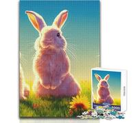 Sunny Bunnies 1000 Piece Jigsaw Puzzles for Teenagers Educational Mental Focus Game Heartwarming Special Present Idea Size 38x52cm