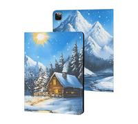 Sunny Cabin Under The Snow Slim Case Compatible with iPad 10th 9th 8th 7th Generation 2022 2021 2020 2019 Protective Cover Stand
