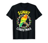Sunny Christmas - Sun Conure Funny Bird Tropical Holiday Value Graphic T-Shirt