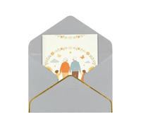 Sunny Clan Print Greeting Card With Envelope For Grandparents Day