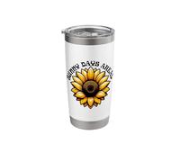 Sunny Days Ahead Sunflower Inspirational Design Stainless Steel Insulated Tumbler