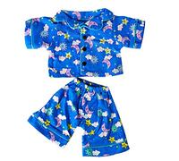 Sunny Days Blue Pj's Teddy Bear Clothes Outfit Age 3+ Fits Most 14" - 18" Build-A-Bear, and Make Your Own Stuffed Animals