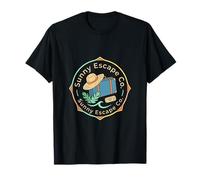 Sunny Escape Co Retro Summer Vacation Adventure T-Shirt