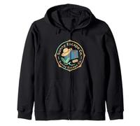 Sunny Escape Co Retro Summer Vacation Adventure Zip Hoodie