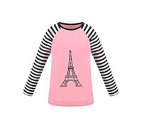 Sunny Fashion Girls Top Shirt Long Sleeve Pullover Eiffel Tower Soft Loose Casual Age 11-12 Years