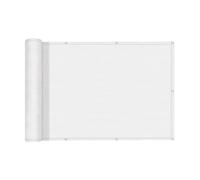 SUNNY GUARD 3FTx16FT Milky White Balcony Privacy Screen Fence Apartments Railing Cover Heavy Duty Mesh Windscreen for Outdoor, Deck，Backyard,Patio