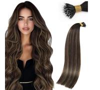 Sunny Hair Nano Hair Extensions Real Human Hair #2/6/2 50g for Day Trips | Fine Section Detailing, Dark Espresso Brown Balayage, Soft Feel through Ends, for Parties, 50pcs to Plan Section Density