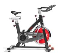 Sunny Health and Fitness Exercise Bike, Quiet Indoor Cycling Stationary Bike, Ergonomic Design w/4-way Adjustable Seat & Handlebar, Cardio Workout Gym Equipment for Home Use, 49 LB Flywheel - SF-B1002