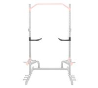 Sunny Health and Fitness Power Rack and Cage Add-on Attachment Accessory: Bar Holder, Dip Bars, J-Hook, LAT Pulldown, Landmine, or U-Ring.