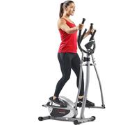 Sunny Health & Fitness 2-in-1 Upright Elliptical Cross Trainer, Compact Full-Body Exerciser, Home Cross-Training for Arm/Leg, Low Impact Cardio Workout Machine for Indoor, Optional Free SunnyFit App