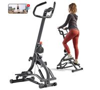 Sunny Health & Fitness 46 cm Mountain Climb Stair Stepper with Handlebar, Extended Step Range Machine for Climbing Exercise, Compact, Height-Adjustable, SunnyFit App Enhanced Bluetooth Connectivity